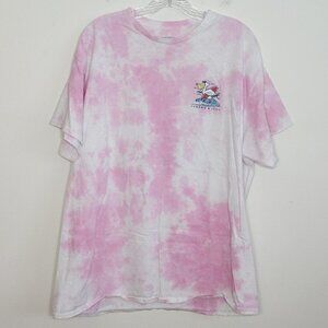 Crown & Ivy Pelican Graphic Pink Tie Dye T Shirt